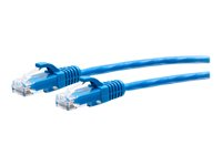 C2G 2ft (0.6m) Cat6a Snagless Unshielded (UTP) Slim Ethernet Network Patch Cable - Blue - Cordon de raccordement - RJ-45 (M) pour RJ-45 (M) - 60 cm - 4.8 mm - UTP - CAT 6a - moulé, sans crochet - bleu C2G30126
