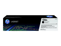 HP 126A - Noir - original - LaserJet - cartouche de toner (CE310A) - pour Color LaserJet Pro CP1025; LaserJet Pro MFP M175; TopShot LaserJet Pro M275 CE310A