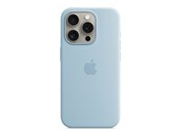 Apple - Coque de protection pour téléphone portable - compatibilité avec MagSafe - silicone - bleu clair - pour iPhone 15 Pro MWNM3ZM/A