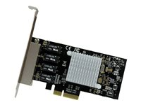 StarTech.com Carte réseau PCI Express à 4 ports Gigabit Ethernet avec chipset Intel I350-AM4 - Adaptateur NIC PCIe GbE - Adaptateur réseau - PCIe x4 profil bas - 1GbE - 1000Base-T - noir - pour P/N: BNDTB10GI, BNDTB210GSFP, BNDTB310GNDP, BNDTB410GSFP, BNDTB4M2E1, BNDTBUSB3142 ST4000SPEXI