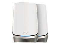 NETGEAR Orbi 960 Series RBKE962 - - système Wi-Fi - (routeur, rallonge) - jusqu'à 5 000 pieds carrés - maillage - 10GbE, 2.5GbE - Wi-Fi 6 - Wi-Fi 6E - Quadribande RBKE962-100EUS