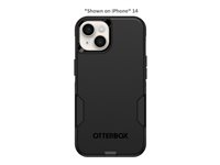 OtterBox Commuter Series - Coque de protection pour téléphone portable - compatibilité avec MagSafe - polycarbonate, caoutchouc synthétique - noir - pour Apple iPhone 14 Plus, 15 Plus 77-92578