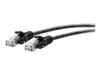 C2G 3ft (0.9m) Cat6a Snagless Unshielded (UTP) Slim Ethernet Network Patch Cable - Black - Cordon de raccordement - RJ-45 (M) pour RJ-45 (M) - 90 cm - 4.8 mm - UTP - CAT 6a - moulé, sans crochet - noir C2G30141