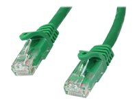 StarTech.com Câble réseau Cat6 Gigabit UTP sans crochet de 2m - Cordon Ethernet RJ45 anti-accroc - Câble patch Mâle / Mâle - Vert - Cordon de raccordement - RJ-45 (M) pour RJ-45 (M) - 2 m - UTP - CAT 6 - sans crochet - vert N6PATC2MGN