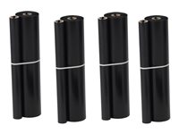 Brother - Pack de 4 - noir - recharge ruban d'encre d'imprimante (transfert thermique) - pour Brother MFC-1770, 1780, 1870, 1970; FAX-10XX; IntelliFAX 1170, 1270, 15XX; PC201 PC204RF