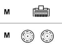 Cisco - Câble réseau - RJ-45 (M) pour BNC (M) - STP CAB-E1-RJ45BNC=