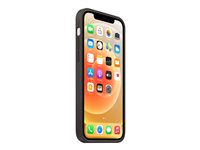 Apple - Coque de protection pour téléphone portable - avec MagSafe - silicone - noir - pour iPhone 12, 12 Pro MHL73ZM/A