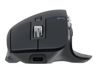 Logitech Master Series MX Master 3S for Business - Souris - ergonomique - pour droitiers - optique - 7 boutons - sans fil - Bluetooth - récepteur USB Logitech Logi Bolt - graphite 910-006582