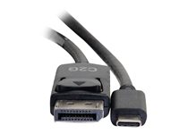 C2G Câble USB C vers DisplayPort de 1,8 m - 4K 30 Hz - Adaptateur vidéo externe - USB-C - DisplayPort - noir 26902