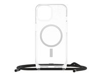 OtterBox React Series - Coque de protection pour téléphone portable - compatibilité avec MagSafe - stardust (paillettes transparentes) - pour Apple iPhone 15 77-93595