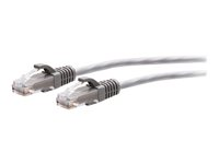 C2G 7ft (2.1m) Cat6a Snagless Unshielded (UTP) Slim Ethernet Network Patch Cable - Gray - Cordon de raccordement - RJ-45 (M) pour RJ-45 (M) - 2.1 m - 4.8 mm - UTP - CAT 6a - moulé, sans crochet - gris C2G30117