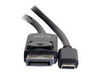 C2G 12ft USB C to DisplayPort Cable - 4K - Black - M/M - Adaptateur vidéo externe - USB-C - DisplayPort - noir 26904