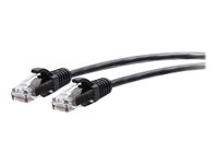 C2G 12ft (3.6m) Cat6a Snagless Unshielded (UTP) Slim Ethernet Network Patch Cable - Black - Cordon de raccordement - RJ-45 (M) pour RJ-45 (M) - 3.6 m - 4.8 mm - UTP - CAT 6a - moulé, sans crochet - noir C2G30149