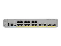 Cisco Catalyst 3560CX-8TC-S - Commutateur - Géré - 8 x 10/100/1000 + 2 x SFP Gigabit combiné - de bureau, Montable sur rack, Montage sur rail DIN, fixation murale WS-C3560CX-8TC-S