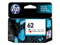 HP 62 - 4.5 ml - couleur (cyan, magenta, jaune) - original - cartouche d'encre - pour ENVY 55XX, 56XX, 76XX; Officejet 200, 250, 57XX, 8040 C2P06AE#UUS