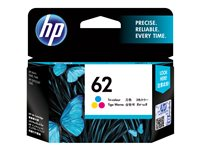 HP 62 - Tricolore - originale - cartouche d'encre - pour Envy 55XX, 56XX, 76XX; Officejet 250, 57XX, 8040 C2P06AE#UUS