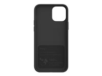 Just Green - Coque de protection pour téléphone portable - matériau végétal 100% biodégradable et compostable, matière organique - noir - pour Apple iPhone 12, 12 Pro JGCOVIP1261B