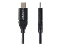 StarTech.com Câble USB C - 3 m - USB-C vers USB-C - USB 2.0 - Câble de charge USB - Cordon USB Type-C - Câble USB - 24 pin USB-C (M) pour 24 pin USB-C (M) - Thunderbolt 3 / USB 2.0 - 3 m - noir - pour P/N: DKT30CHD USB2CC3M