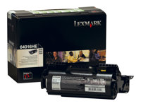 Lexmark - À rendement élevé - noir - original - cartouche de toner LRP - pour Lexmark T640, T642, T644 64016HE