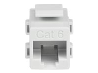 StarTech.com White Cat 6 RJ45 Keystone Jack Network Coupler F/F - RJ45 Coupler - Cat6 Coupler - F/F Cat6 Keystone Jack White Modular (C6KEYCOUPLWH) - Coupleur réseau - RJ-45 (F) pour RJ-45 (F) - CAT 6 - blanc C6KEYCOUPLWH