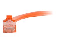 C2G Cat5e Booted Unshielded (UTP) Network Patch Cable - Cordon de raccordement - RJ-45 (M) pour RJ-45 (M) - 2 m - UTP - CAT 5e - moulé, sans crochet, bloqué - orange 83605