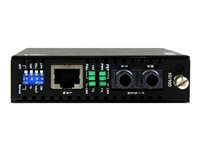 StarTech.com Convertisseur Ethernet sur fibre optique multimode ST - 10 / 100 Mb/s - 2km - Convertisseur de média à fibre optique - 100Mb LAN - 10Base-T, 100Base-FX, 100Base-TX - RJ-45 / ST multi-mode - jusqu'à 2 km - 1310 nm - pour P/N: ETCHS2U, SVA12M2NEUA, SVA12M5NA ET90110ST2