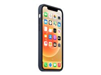 Apple - Coque de protection pour téléphone portable - avec MagSafe - silicone - marine profond - pour iPhone 12, 12 Pro MHL43ZM/A