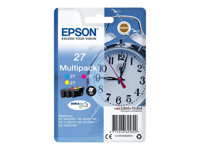 Epson 27 Multi-Pack - Pack de 3 - 10.8 ml - jaune, cyan, magenta - original - cartouche d'encre - pour WorkForce WF-3620, WF-3640, WF-7110, WF-7210, WF-7610, WF-7620, WF-7710, WF-7715, WF-7720 C13T27054012