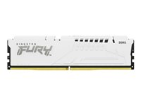 Kingston FURY Beast - DDR5 - kit - 32 Go: 2 x 16 Go - DIMM 288 broches - 6000 MHz / PC5-48000 - CL36 - 1.35 V - mémoire sans tampon - on-die ECC - blanc KF560C36BWEK2-32