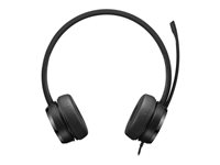 Lenovo - Micro-casque - sur-oreille - filaire - USB-A - noir - CRU - pour ThinkCentre M60q Chromebox; M70t Gen 3; ThinkCentre neo 70; ThinkPad E14 Gen 3 4XD1K18260