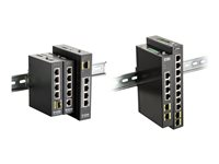 D-Link DIS 100G-6S - Commutateur - non géré - 4 x 10/100/1000 + 2 x 100/1000 SFP - Montage sur rail DIN, fixation murale DIS-100G-6S