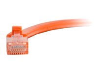 C2G Cat5e Booted Unshielded (UTP) Network Patch Cable - Cordon de raccordement - RJ-45 (M) pour RJ-45 (M) - 3 m - UTP - CAT 5e - moulé, sans crochet, bloqué - orange 83606