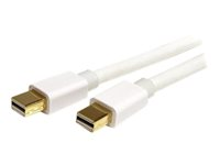 StarTech.com Câble blanc Mini DisplayPort 1 m - M/M - Câble DisplayPort - Mini DisplayPort (M) pour Mini DisplayPort (M) - 1 m - blanc - pour P/N: CDP2MDP, CDP2MDPEC, CDP2MDPFC, CDPVDHDMDP2G, CDPVDHDMDPRG, CDPVDHDMDPSG, CDPVDHMDPDP MDPMM1MW