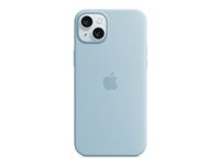 Apple - Coque de protection pour téléphone portable - compatibilité avec MagSafe - silicone - bleu clair - pour iPhone 15 Plus MWNH3ZM/A
