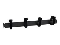 StarTech.com Hook and Loop Cable Management Panel for Racks - 1U - Panneau d'agencement de câbles de rack - noir - 1U - 19" - pour P/N: RACK-18U-20-WALL-OA, RACK-21U-20-WALL-OA, RACK-24U-20-WALL-OA, RK12OD2, RK3236BKF CMVELC1U