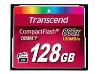 Transcend - Carte mémoire flash - 128 Go - 800x - CompactFlash TS128GCF800