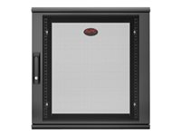 APC NetShelter WX AR112SH4 - Armoire - montable sur mur - noir - 12U - 19" AR112SH4