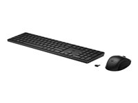 HP 650 - Ensemble clavier et souris - sans fil - Français - noir - pour Laptop 15-dw1025nk; Portable 14-eh0660nd 4R013AA#ABF