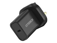 OtterBox - Adaptateur secteur - 20 Watt - PD (24 pin USB-C) - noir 78-81344