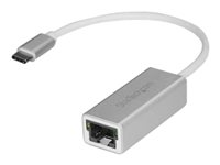 StarTech.com USB-C to Gigabit Ethernet Adapter - Aluminum - Thunderbolt 3 Port Compatible - USB Type C Network Adapter (US1GC30A) - Adaptateur réseau - USB-C - Gigabit Ethernet - argent US1GC30A