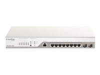 D-Link Nuclias Cloud-Managed DBS-2000-10MP - Commutateur - 8 x 10/100/1000 (PoE+) + 2 x Gigabit SFP - PoE+ (130 W) DBS-2000-10MP