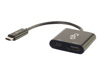 C2G USB C to HDMI Audio/Video Adapter w/ Power Delivery - USB Type C to HDMI Black - Adaptateur vidéo externe - USB-C - HDMI - noir 80492