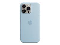 Apple - Coque de protection pour téléphone portable - compatibilité avec MagSafe - silicone - bleu clair - pour iPhone 15 Pro Max MWNR3ZM/A