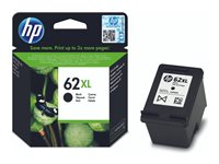 HP 62XL - À rendement élevé - noir - original - cartouche d'encre - pour ENVY 55XX, 56XX, 76XX; Officejet 200, 250, 57XX, 8040 C2P05AE#UUS