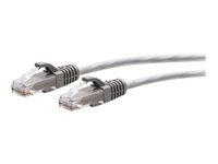 C2G 9ft (2.7m) Cat6a Snagless Unshielded (UTP) Slim Ethernet Network Patch Cable - Gray - Cordon de raccordement - RJ-45 (M) pour RJ-45 (M) - 2.7 m - 4.8 mm - UTP - CAT 6a - moulé, sans crochet - gris C2G30119