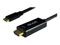 MCL - Câble adaptateur - 24 pin USB-C mâle pour HDMI mâle - 1.8 m - support 4K30Hz (3840 x 2160), une directionnelle MB1B99ZAUSB3CHD14
