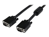 StarTech.com Câble VGA coaxial de 1m HD15 pour écran haute résolution M/M - Câble VGA - HD-15 (VGA) (M) pour HD-15 (VGA) (M) - 1 m - moulé, vis moletées - noir MXTMMHQ1M