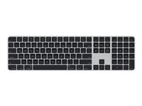 Apple Magic Keyboard with Touch ID and Numeric Keypad - Clavier - Bluetooth, USB-C - QWERTY - Anglais US - clés noires MMMR3LB/A