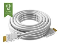 VISION Techconnect - Câble HDMI avec Ethernet - HDMI mâle pour HDMI mâle - 2 m - blanc - support 4K TC 2MHDMI