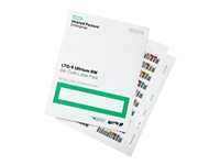 HPE - 20 x LTO Ultrium 9 - 18 To / 45 To - code-barres personnalisé marqué, étiquettes marquables - bleu clair - pour P/N: R7E99A, R7F00A, R7F01A, R7F02A Q2079AL